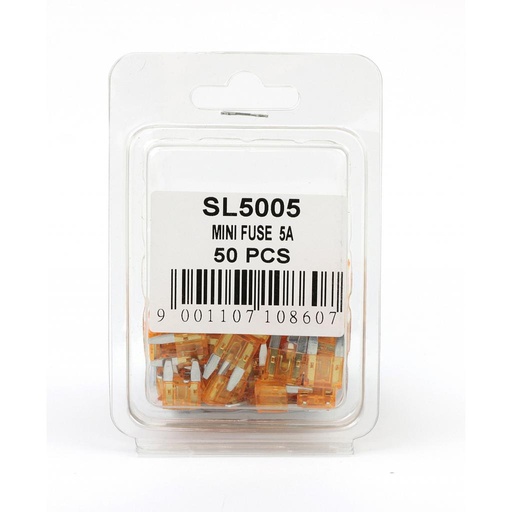 [SL5005] Запобіжник Mini 5A (пластикова упаковка по 50шт)