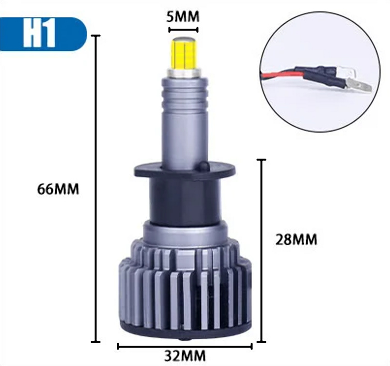 Лампа світлодіодна H1 12V  6000K комплект 2 шт.