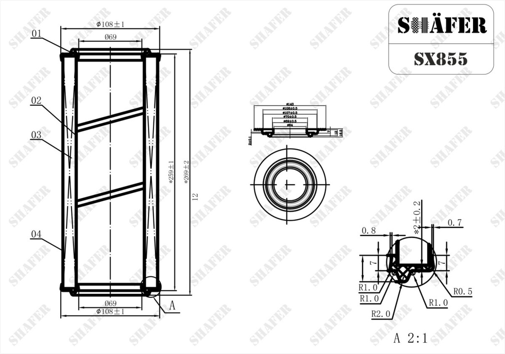 Shafer SX855 photo 2