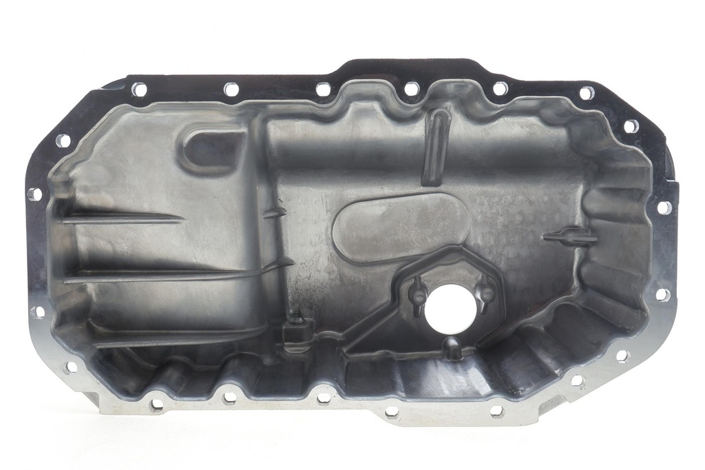 Піддон масляний алюмінієвий з отвором під датчик Skoda Fabia (11-), Octavia (09-13)/VW Golf (06-), Jetta (06-), Passat (08-) (11030828001) VIKA