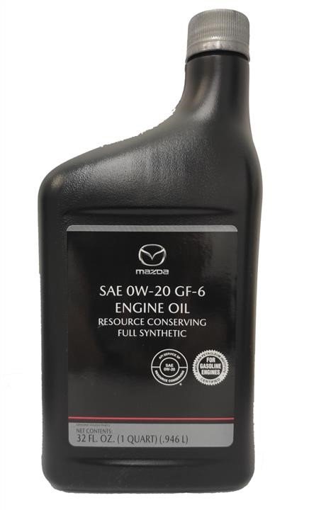 Масло моторное MAZDA 0W-20 Engine Oil GF-6, 1qt.