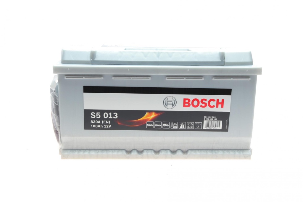 Аккумулятор 100Ah-12v BOSCH (S5013) (353x175x190),R,EN830