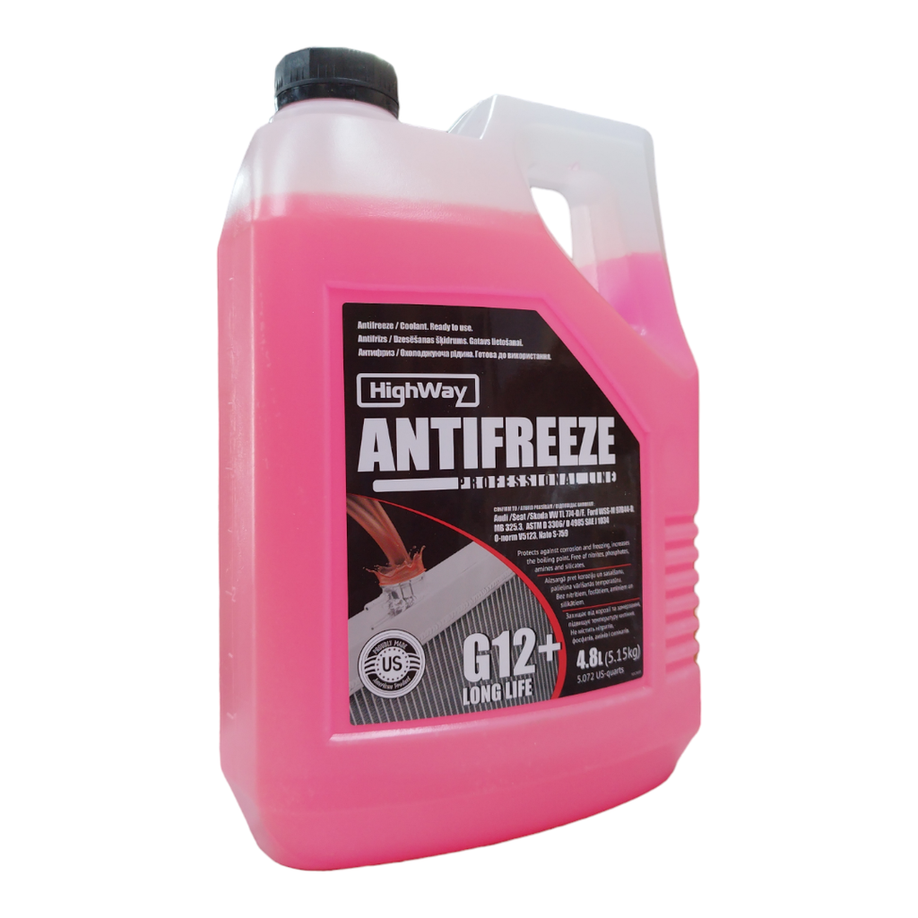 Антифриз HighWay ANTIFREEZE-40 LONG LIFE G12+ (красный) 4,8л