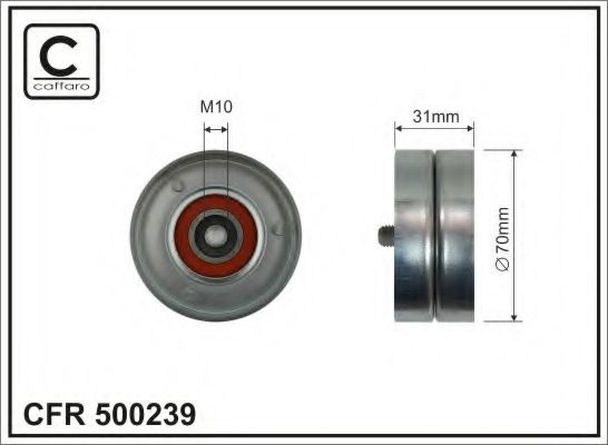 Ролик паска приводного 70x10x31 mazda 3, 5, 6, cx-7 2.0-2.2