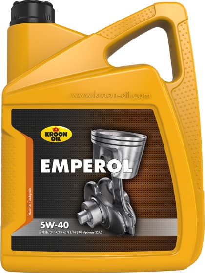 Олива моторна EMPEROL 5W-40 5л ACEA A3/B4-12, API SN/CF, VW 502.00/505.00, MB 226.5/229.3, PORSCHE A40, BMW LL01, RENAULT RN0700/RN0710, GM LL-B-025