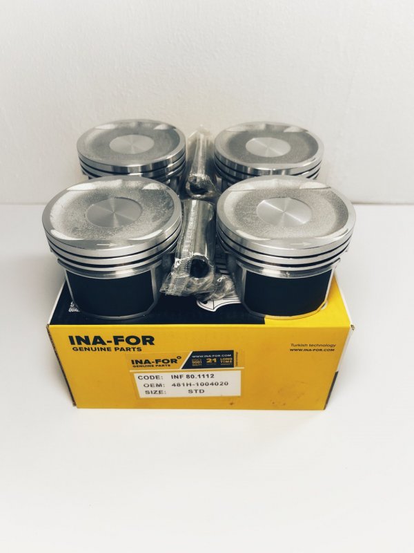 Поршень с пальцем STD (ком-кт 4 шт) INA-FOR Чери М11