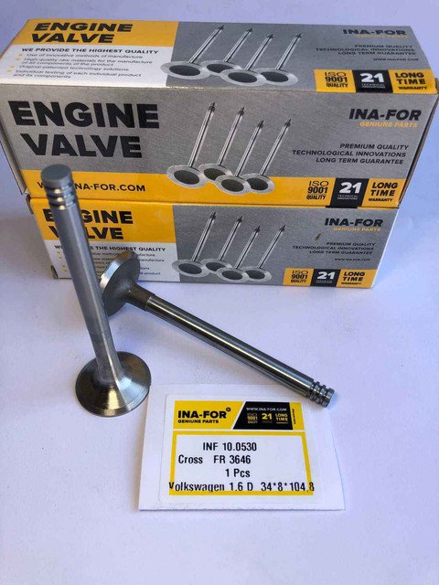 Клапан впускной для Volkswagen 1,6 D 34*8*104,8