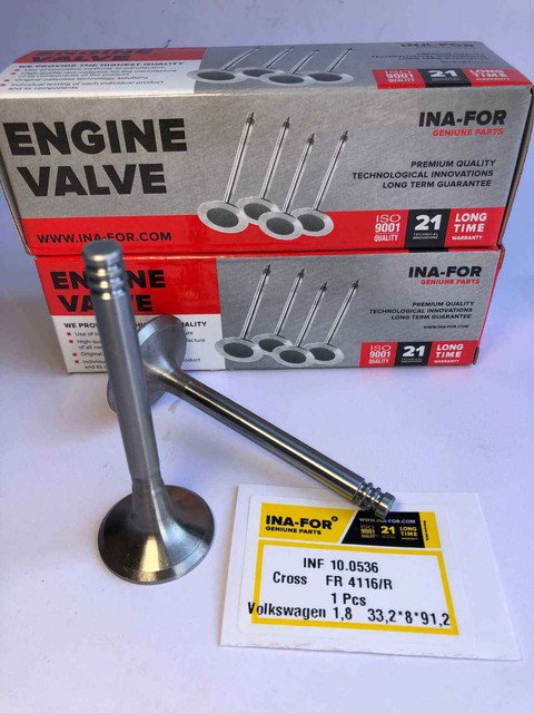Клапан выпускной для Volkswagen 1,8  33,2*8*91,2