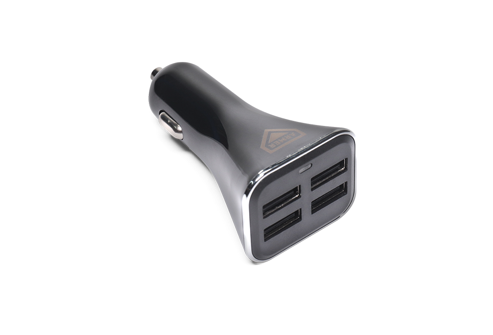 Автомобільний зарядний пристрій 4USB (12 / 24V - 5V 4,8A), чорне <ARMER>