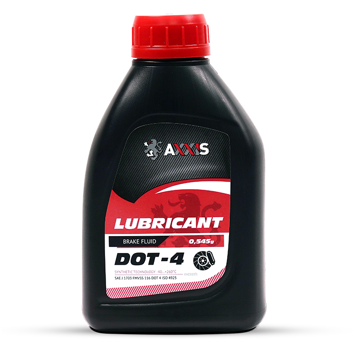 Рідина гальмівна AXXIS DOT4 (Каністра 0,5L) 545g