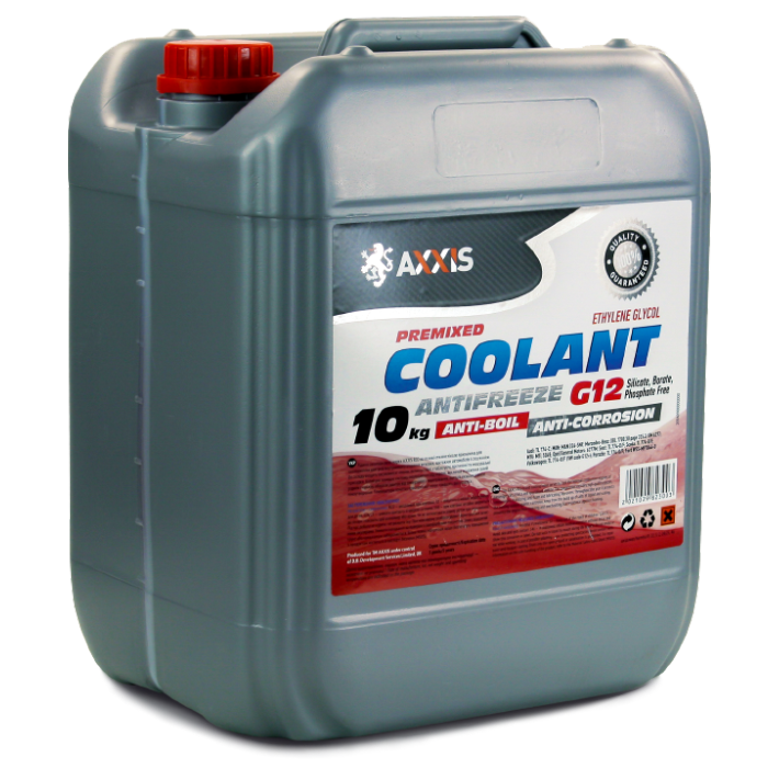 Антифриз RED G12 Сoolant <AXXIS> (червоний) (Каністра 10кг)