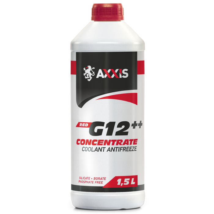 Антифриз <AXXIS> RED концентрат G12+ (-80C) червоний (Каністра 1,5л)