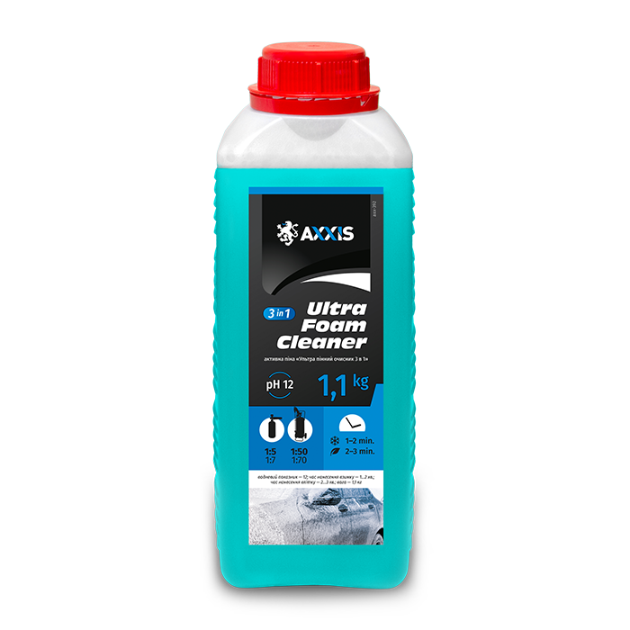 Активная пена AXXIS Ultra Foam Cleaner 3 в 1 (канистра 1л)