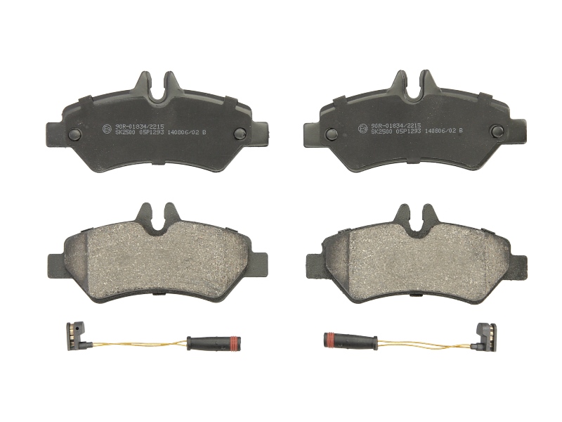 Комплект гальмівних колодок задн , MERCEDES SPRINTER 3,5-T (B906), SPRINTER 3-T (B906), SPRINTER 4,6-T (B906), SPRINTER 5-T (B906); VW CRAFTER 30-35, CRAFTER 30-50 1.8-3.5 04.06-12.18