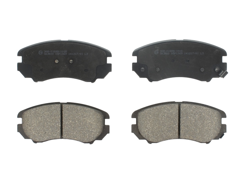 Комплект гальмівних колодок передн , HYUNDAI COUPE II, ELANTRA III, ELANTRA IV, SONATA IV, SONATA V, TIBURON, TUCSON, TUCSON/SUV; KIA MAGENTIS I, MAGENTIS II, SOUL I 1.6-2.7 06.00-12.14