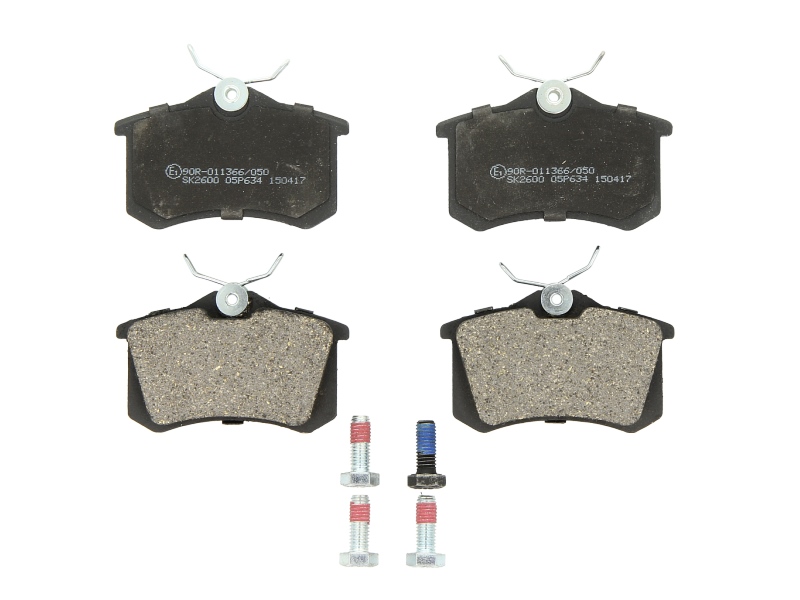 Колодки тормозные дисковые AUDI, CITROEN, FORD, PEUGEOT, RENAULT, SEAT, SKODA, VW задние