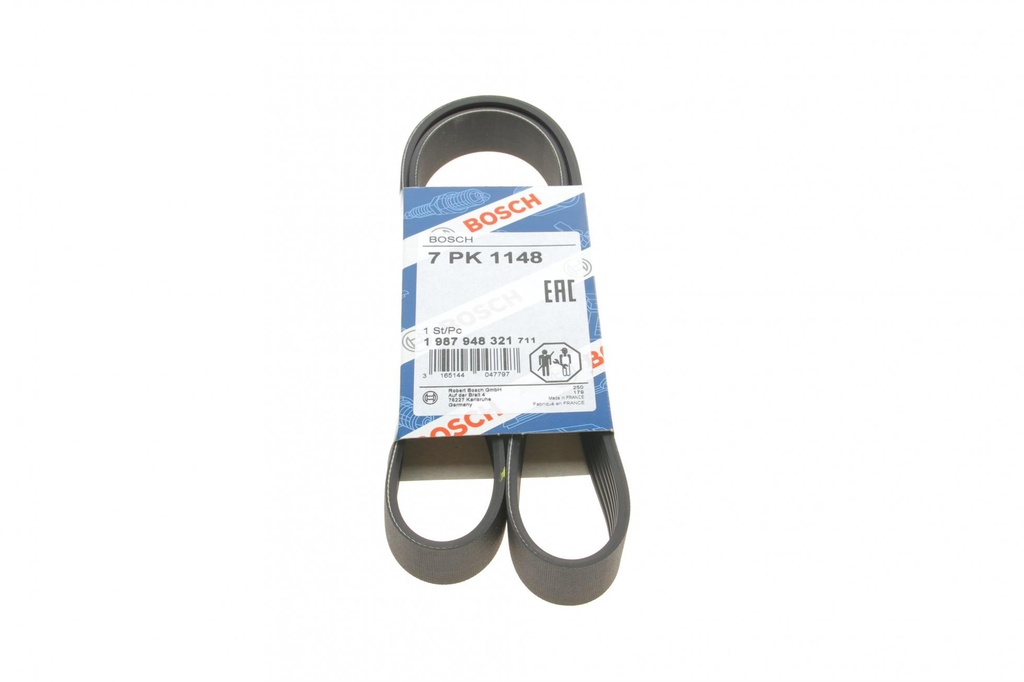 Ремінь п-клиновий 7pk1148 (вир-во Bosch) Renault Master/Opel Movano 2.5 dCi 03- (-AC)