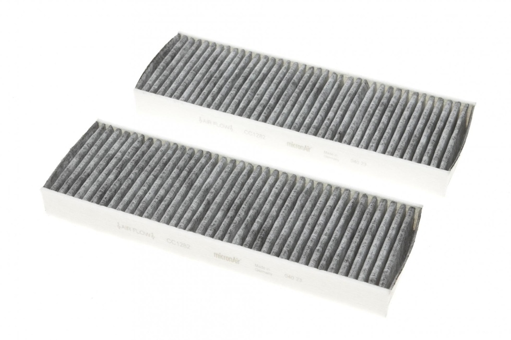 Фільтр салону CITROEN BERLINGO II, PEUGEOT PARTNER II 08- вугільний (2шт.) (вир-во DENCKERMANN)