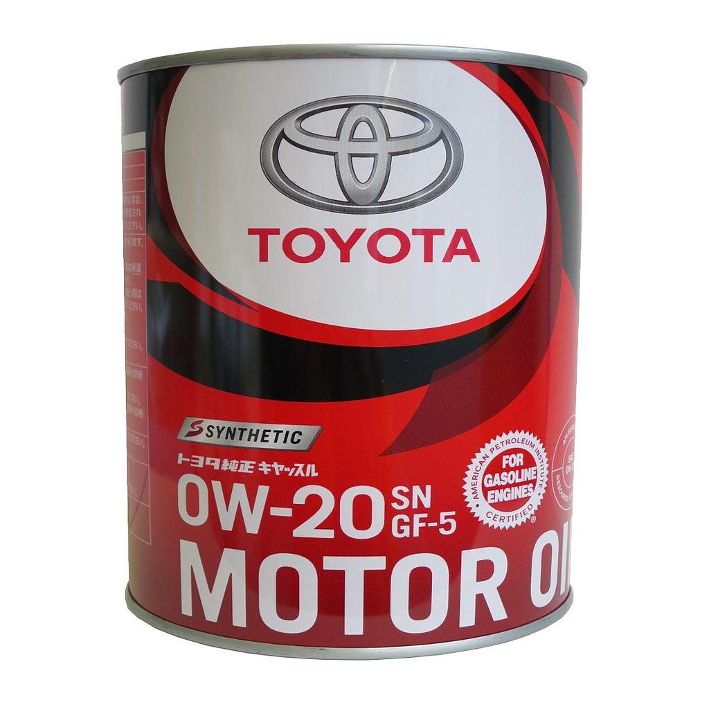 Масло моторное Toyota Synthetic Motor Oil SN/GF-5, 0W-20(Japan), 4л