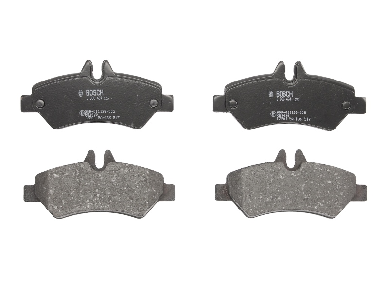 Комплект гальмівних колодок задн , MERCEDES SPRINTER 3,5-T (B906), SPRINTER 3-T (B906); VW CRAFTER 30-35, CRAFTER 30-50 1.8-3.5 04.06-12.18