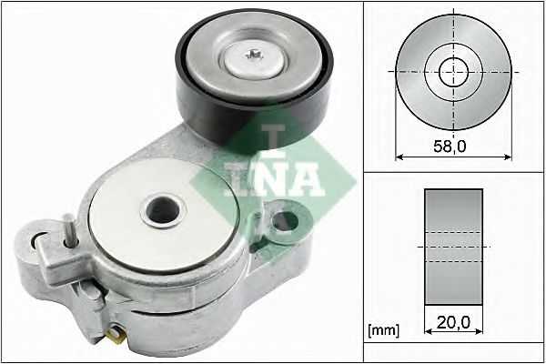 Натяжной ролик поликлинового ремня VW 03C 145 299 M (Производство INA)