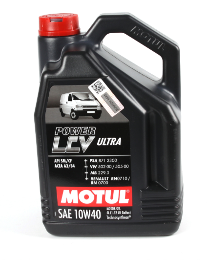 Масло 10W40 Power LCV Ultra (5L) (VW 502 00/505 00/MB 229.3/RN0710/RN0700/PSA B71 2300)