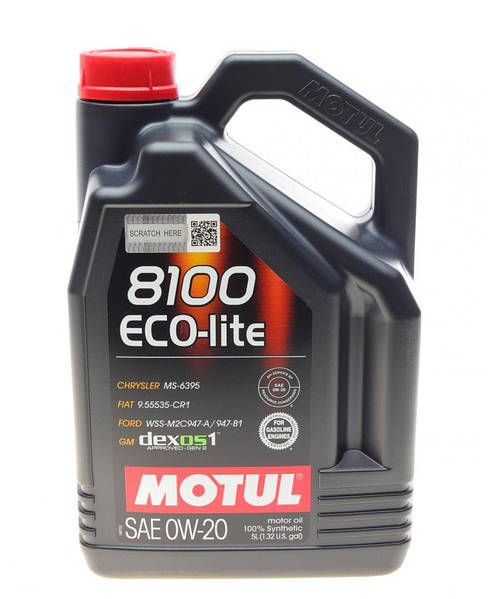 Олива Motul 8100 Eco-lite 0W-20, 5л.

