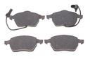 Колодки тормозные передние AUDI A4 11/95-; A6 1/97-; PASS. 08