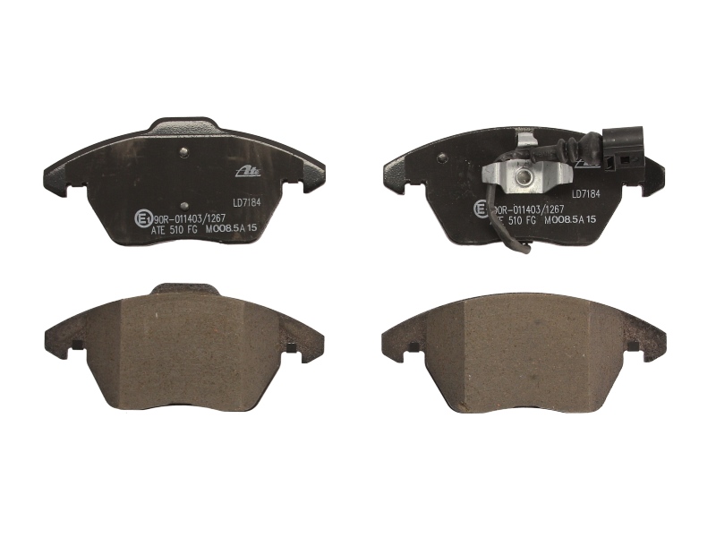 Тормозные колодки передние AUDI A3, SEAT, SKODA, VW GOLF  (CERAMIC)