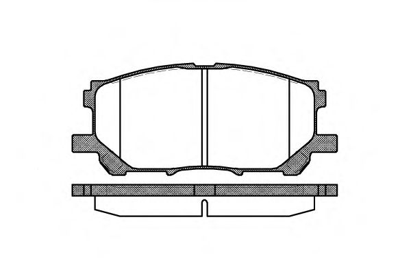 Колодка гальм. диск. LEXUS RX, передн. (вир-во REMSA)
