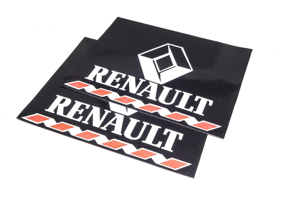 Брызговик 480X600X4 (цветной) с надписью RENAULT (TEMPEST)