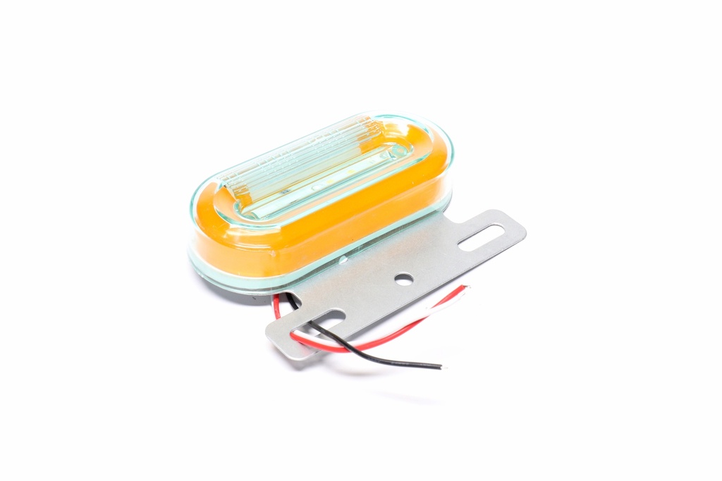 Фонарь габаритный (оранжевый) LED 24V с подсветкой борта (TEMPEST)