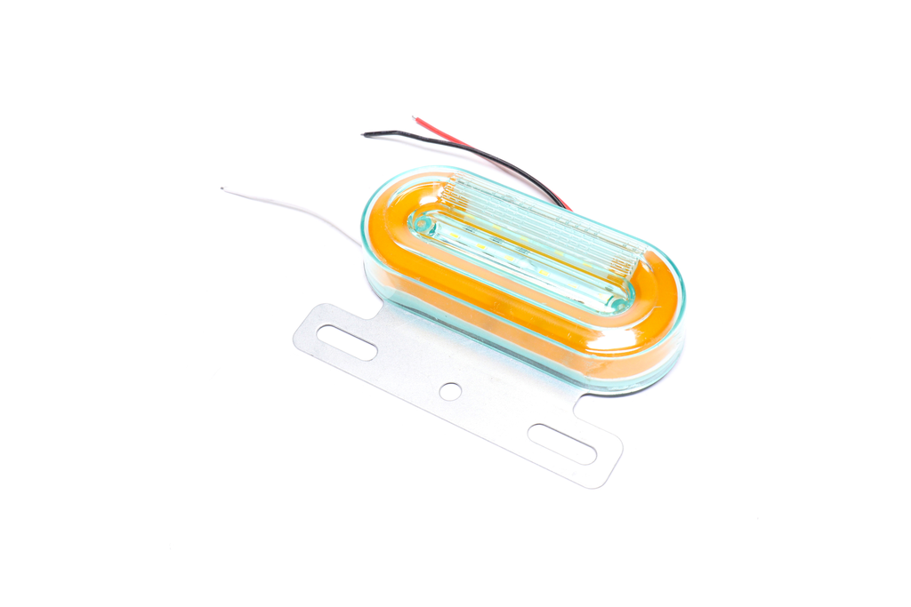 Фонарь габаритный (оранжевый) LED 24V (с поворотником, подсветкой борта) (TEMPEST)
