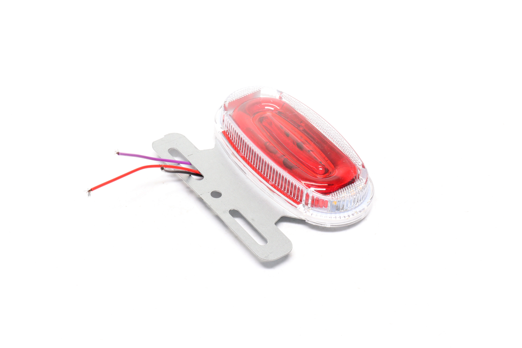 Фонарь габаритный (красный) 9D LED 24V (с поворотом, бегущая поворотная, подсветка борта) (TEMPEST)