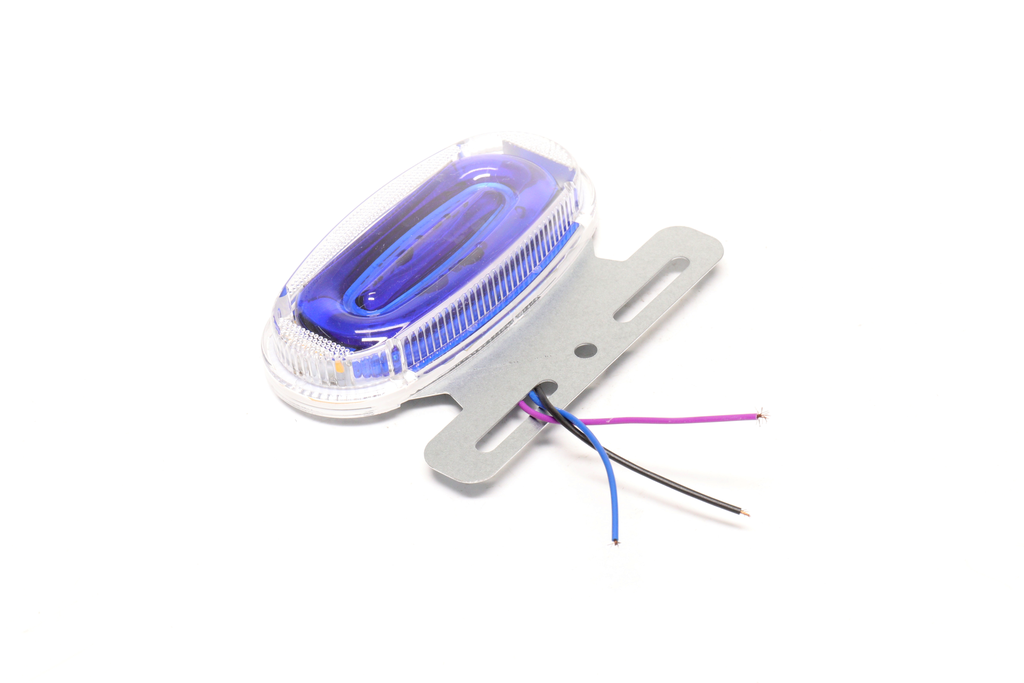 Фонарь габаритный (синий) 9D LED 24V (с поворотом, бегущая поворотная, подсветка борта) (TEMPEST)