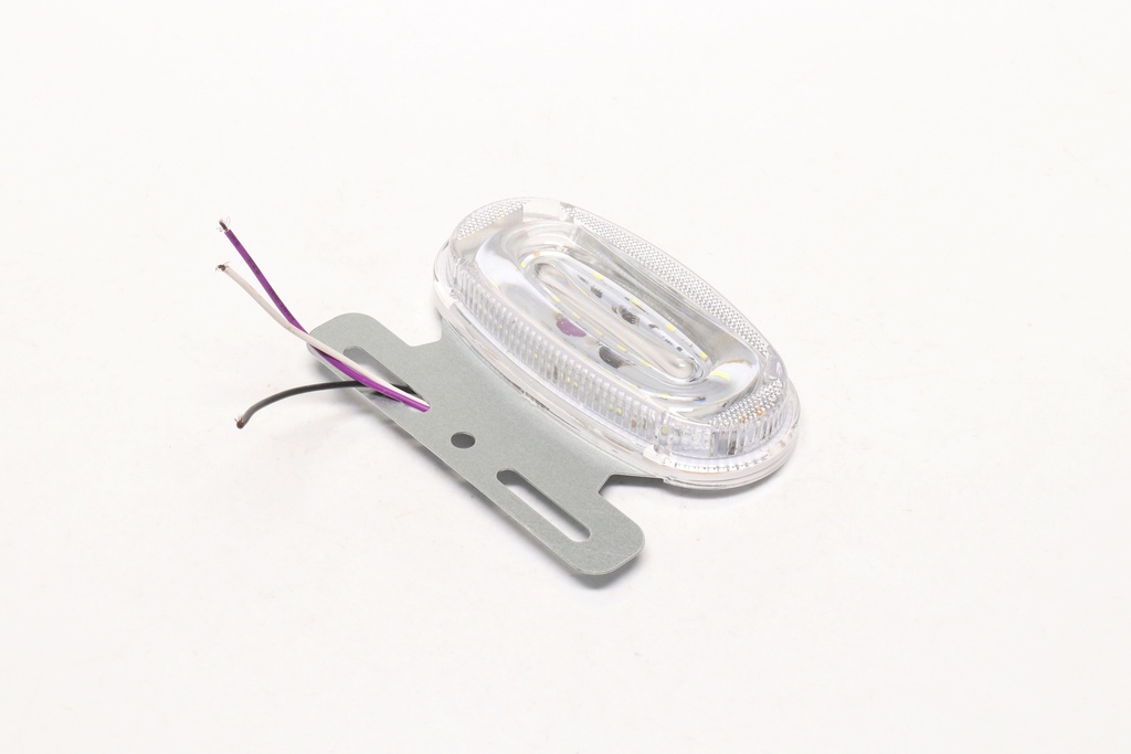 Фонарь габаритный (белый) 9D LED 24V (с поворотом, бегущий, подсветка борта) (TEMPEST)