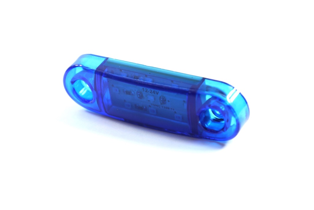 Ліхтар габаритний 24V LED синій (9 діодів, 3 ряди) (TEMPEST)