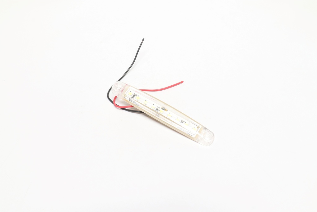 Габаритный огонь 24V LED белый (9 диодов, 1 ряд) (TEMPEST)