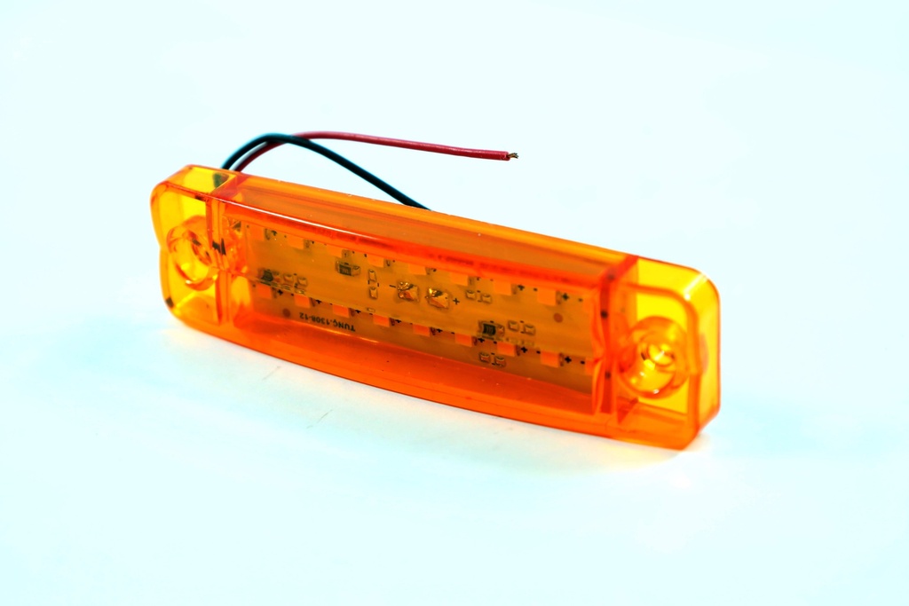 Габаритный фонарь 24V LED оранжевый (18 диодов, 2 ряда) (TEMPEST)