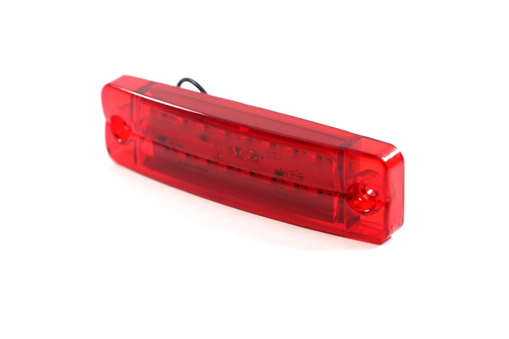 Ліхтар габаритний 24V LED червоний (18 діодів, 2 ряди) (TEMPEST)