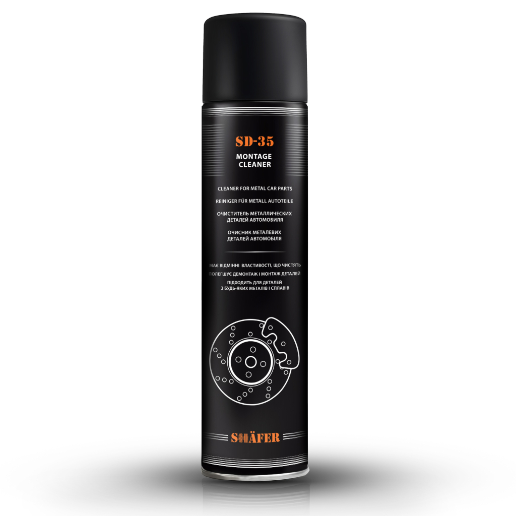 Монтажний очищувач гальм та зчеплення 650 мл, 534 гр., в упаковці 12 шт.