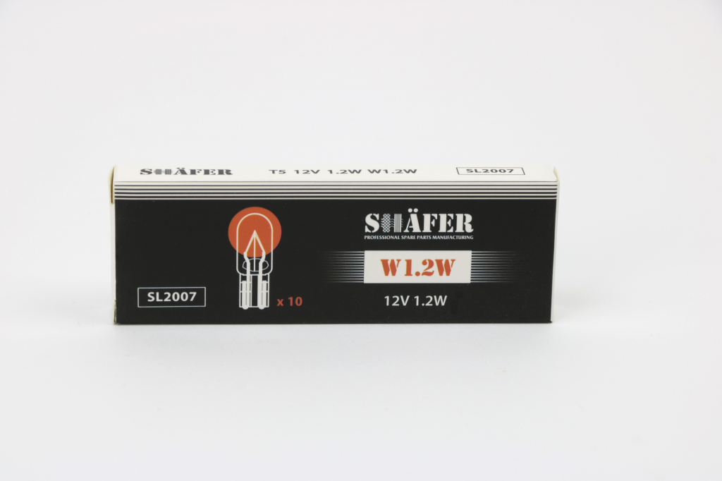 Лампа накаливания 12V 1.2W W1.2W (картонная упаковка по 10шт)