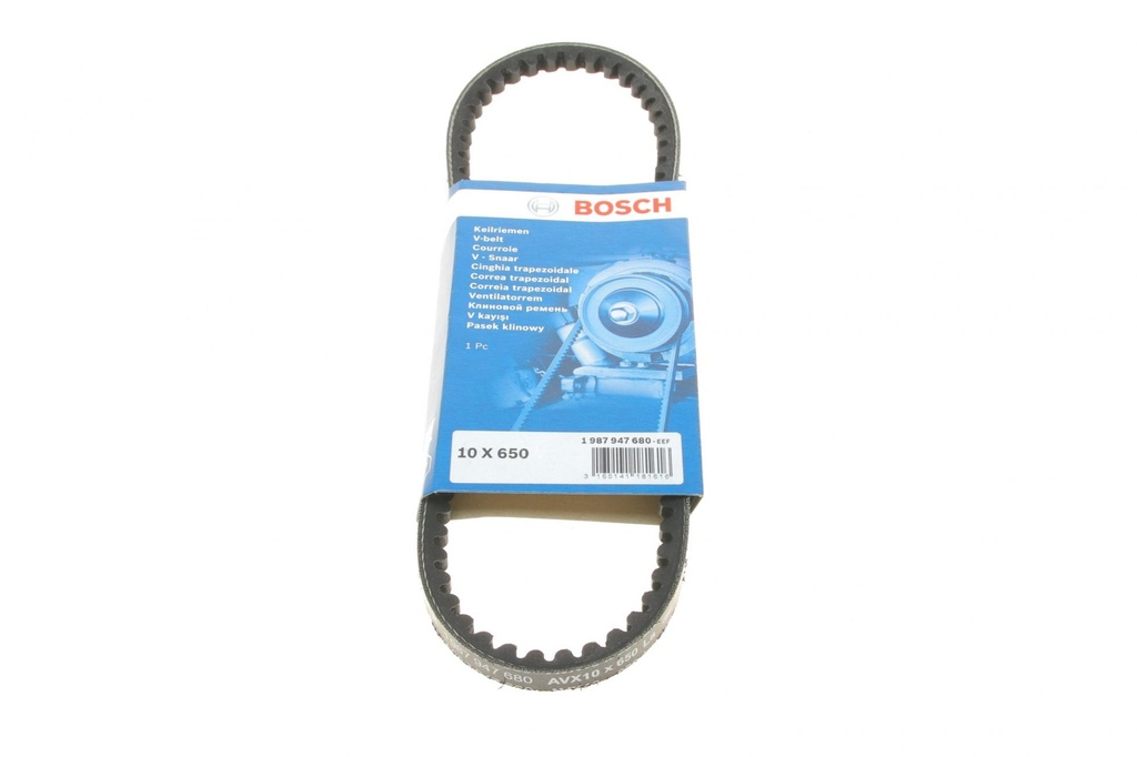 Ремінь генератора VW T4 1.9D/TD 00-03/Peugeot 405/309/205 1.8/1.9D 88-97 (10x650)