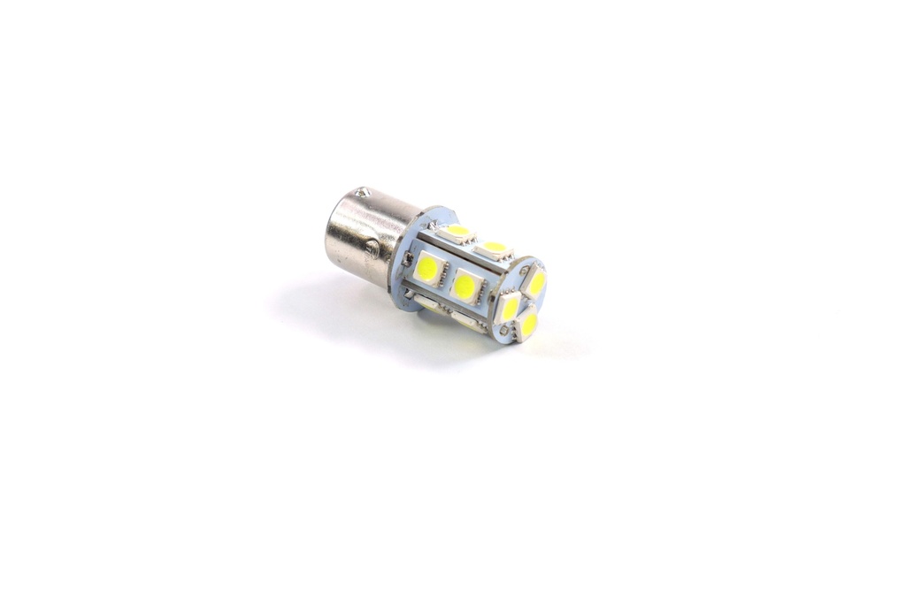 Лампа LED вказівників поворотів і стоп-сигналів (13SMD) BA15S 12V WHITE <TEMPEST>