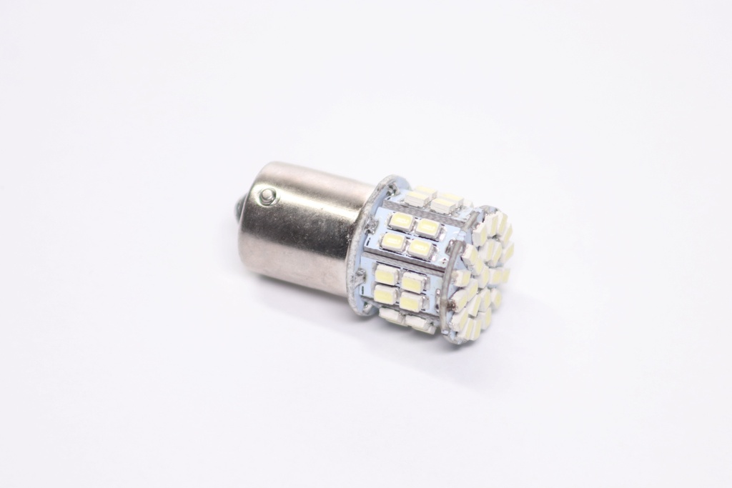 Лампа LED покажчиків поворотів і стоп-сигналів 12V BA15S 50SMD WHITE <TEMPEST>