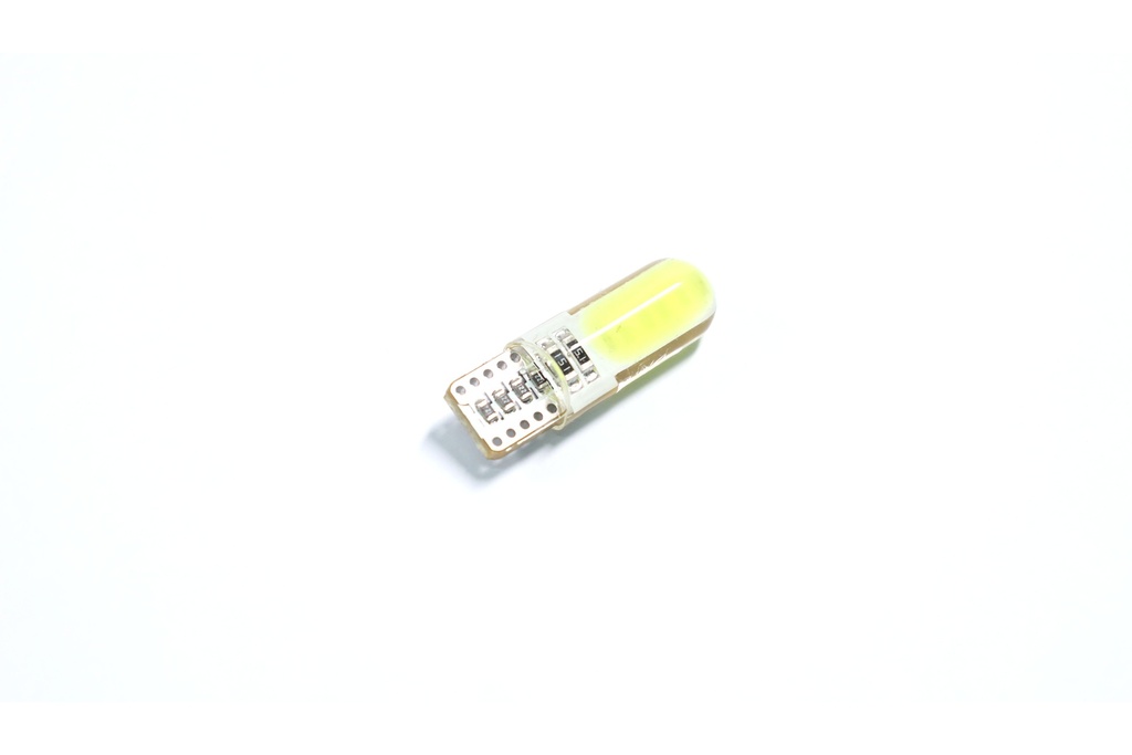 Лампа LED б/ц габарит, панель приборов, салон 12V T10 (W5W) W2.1x9.5D 2COB WHITE