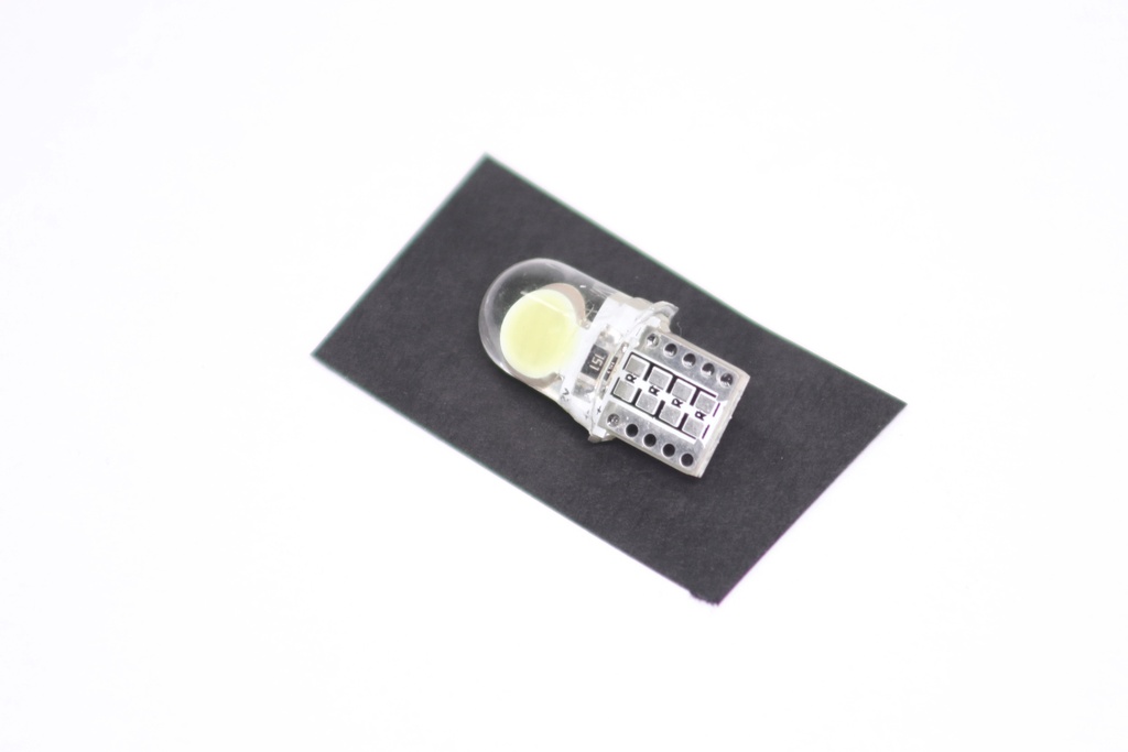 Лампа LED б/ц габарит, панель приборов, салон 12V T10 (W5W) w2.1x9.5d 2COB WHITE