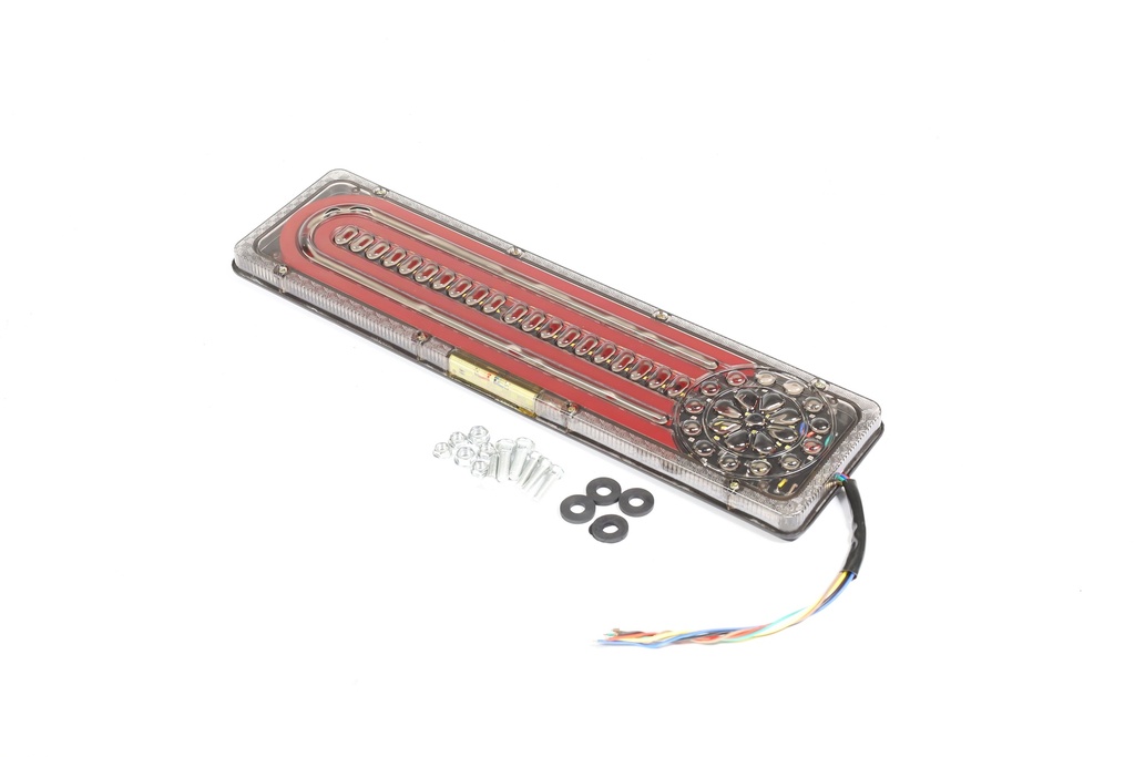 Фонарь LED задний грузовиков 24V (Поворотник, что бегает) (упакованы L+R, цена за шт) (TEMPEST)