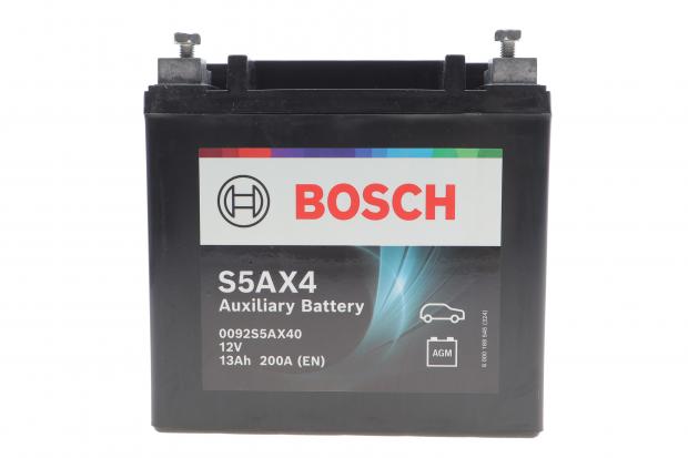 Акумулятор   13Ah-12v BOSCH AGM AUXILIARY (S5AX4) (150x87x145),L,EN200
