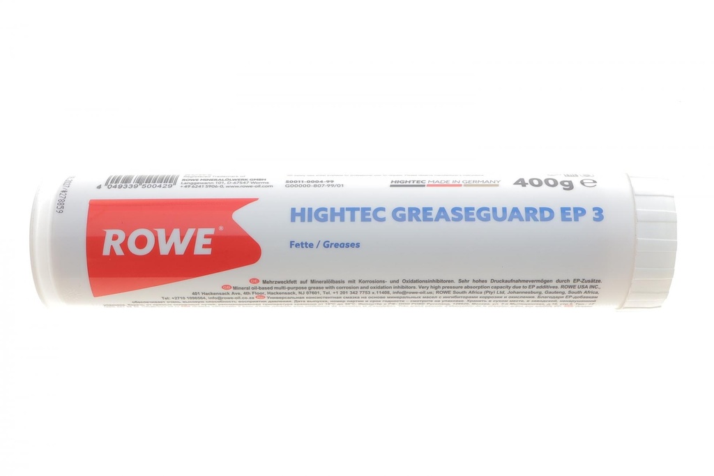 Смазка для подшипников HIGHTEC GREASEGUARD EP 3 (400g) (KP 3 K -30) -30 °C до +130 °C.